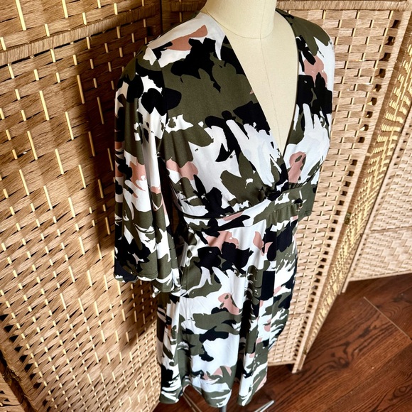 NWT Veronica M Sonora kimono sleeve dress L - Picture 4 of 13